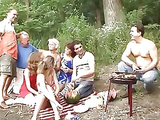 Amateur Anal Orgy Outdoor Public