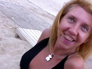 analny tyłek plaża blond oral big cock smar wytryski