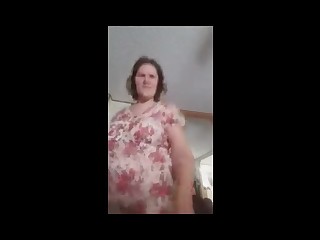 Big Tits Boobs Brunette BBW Fatty Mammy Masturbation MILF